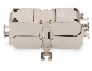 DIGITUS Prepojovacia spojka Cat6A, tienena STP, tool free zárezová, strieborna