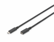 Digitus USB 2.0 Verlängerungskabel, USB-C Stecker > USB-C Buchse (schwarz, 1,5 Meter, PD 60 Watt)