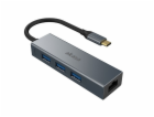 AKASA adaptér USB Type-C 4-In-1 Hub with Ethernet