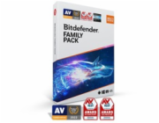 Bitdefender Family pack - 15 zařízení na 3 roky - elektronická licence do emailu