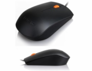 Lenovo 300/Kancelářská/Optická/1 600 DPI/Drátová USB/Černá