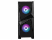 MSI skříň MAG FORGE 100R/ bez zdroje/ levé temperované sklo/ 2x 120 mm A-RGB fan/ 2x USB3.0/ 1x 120 mm fan/ černá