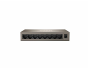 Tenda TEG1008M 8-port Gigabit Switch, 8x 10/100/1000 Mb/s, Fanless, MAC 4K, napájení AC/DC, i na zeď