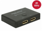DeLOCK DisplayPort 2 - 1 přepínač obousměrný 4K 60 Hz, Di...