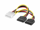 Goobay Power SATA kabel MOLEX (M) - S-ATA (F) x2 13cm 685...