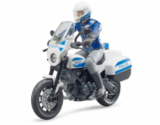 Scrambler Ducati Motorbike s policistou