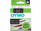 DYMO D1 Standard - White on Black - 19mm x 7m