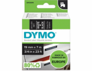 DYMO D1 Standard - White on Black - 19mm x 7m