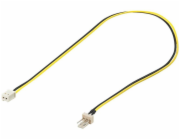 Kabel napájecí pro ventilátor z 2 pinového FAN na 3 pinový FAN konektor pro zastrčení do ventilátoru