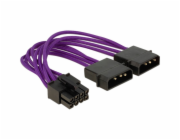 Delock 8pinový EPS -> 2x 4pinový Molex 0,15m (83703)