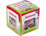 Fischer Hmoždinky DUOPOWER 8x65 S LD (světle šedé/červené, 25 kusů, se šroubem)