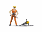 Bauarbeiter mit Zubehör, Spielfigur