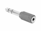Goobay Adapter 3,5mm -> 6,3mm (schwarz/silber)