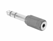 Goobay Adapter 3,5mm -> 6,3mm (schwarz/silber)