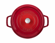 Litinový hrnec Staub La Cocotte  24cm kulatý cervený