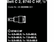 Wera Belt C 2 Zyklop Steckschlüsseleinsatz-Satz, 1/2 (schwarz, 6-teilig, mit Haltefunktion)