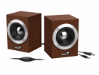 GENIUS repro SP-HF280, 2.0, 6W, dřevěné, hnědé