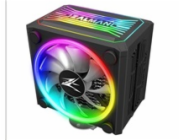 Zalman chladič CPU CNPS16X Black / 120 mm ventilátor / 4 heatpipe / RGB / PWM / 165 mm výška / černý