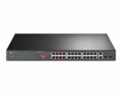 TP-Link CCTV switch TL-SL1226P (24x100Mb/s, 2xGbE/2xSFP combo, 24xPoE+, 250W)