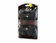 GEMBIRD JPD-UDV2-01 Dvojitý USB herní ovladač pro PC s duální vibrací