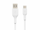 Belkin USB-C/USB-A kabel 15cm PVC, bila CAB001bt0MWH