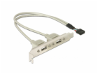 DeLOCK kryt slotu USB 2.0, 10pin header > 2x zásuvka USB-A
