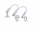 PremiumCord Převodník USB-C na audio konektor jack 3,5mm ...