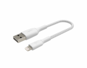 Belkin USB kabel Pletený USB kabel- Lightning 15cm bílý-CAA002bt0MWH