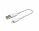 Belkin USB kabel Pletený USB kabel- Lightning 15cm bílý-CAA002bt0MWH