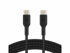Belkin USB-C na USB-C kabel, 1m, černý - odolný