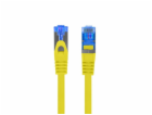 LANBERG PATCHCORD CAT.6A S/FTP LSZH CCA 1M ŽLUTÝ FLUKE PASS