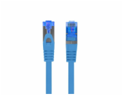 LANBERG Patch kabel cat6A FTP LSZH CCA 10m modrý Fluke Passed  