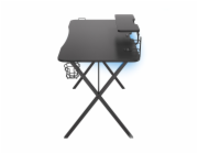 Biurko Genesis Holm 300 RGB Černý 120 cmx60 cm
