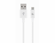 GEMBIRD Kabel USB 2.0 AM na MicroUSB kabel (AM/BM), 1m, bílý