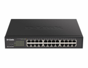 D-Link DGS-1100-24PV2/E D-Link DGS-1100-24PV2 24-Port PoE Gigabit Smart Managed Switch, 12x PoE, PoE budget 100W, fanless