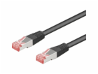 Goobay Propojovací kabel Cat.6 S/STP (černý, 10 metrů)