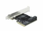 DeLOCK PCIe 5P SATA x4 LP, karta rozhraní