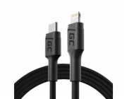 Green Cell Power Stream Kabel Lightning  - USB-C 1m MFi  s rychlým nabíjením pro Apple iPhone