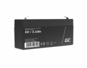 Green Cell AGM VRLA 6V 3.2Ah maintenance-free battery for the alarm system, cash register, toys