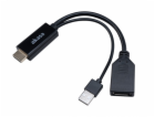 AKASA kabel  redukce HDMI na DisplayPort, with USB power ...