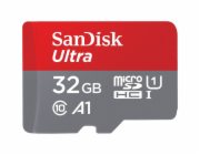 SanDisk Ultra - Paměťová karta flash (adaptér microSDHC - SD zahrnuto) - 32 GB - A1 / UHS-I U1 / Class10 - microSDHC UHS-I