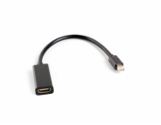 Lanberg AD-0005-BK LANBERG adaptér mini DisplayPort 1.2 na HDMI, M/F, kabel 20cm, černý