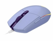 Logitech G102 LIGHTSYNC - herná myš, USB - fialová