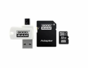 GOODRAM microSDHC karta 32GB M1A4 All-in-one (R:100/W:10 MB/s), UHS-I Class 10, U1 + Adapter + OTG card reader/čtečka