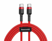Baseus Cafule Series nabíjecí/datový kabel USB-C na USB-C PD2.0 60W Flash 2m, červená