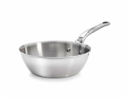 De Buyer Affinity Sauté Pan Stainless Steel curved  24 cm