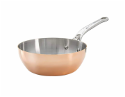 De Buyer Prima Matera Sauté Pan Copper/steel 20cm curved  ind.