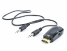 C-TECH adaptér HDMI na VGA + Audio, M/F