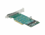 DeLOCK Karta PCI Express x8 pro 2 interní NVMe M.2 Key M - Bifurcation