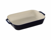 Staub Obdélníková mísa Keramická, tmavě modrá, 34x24x7,6